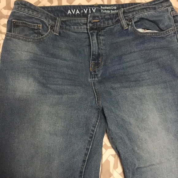 Ava & Viv Denim - Ava & Viv boyfriend style cropped jean